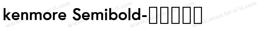kenmore Semibold字体转换